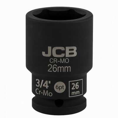 Dop goditëse JCB 46526, 3/4", 26mm, 6-këndore