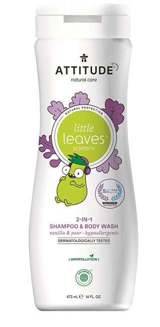 Shampon për trup Attitude Little Leaves, 473 ml