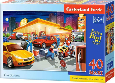 Puzzle Maxi Castorland Gas Station, 40 pjesë, shumëngjyrësh
