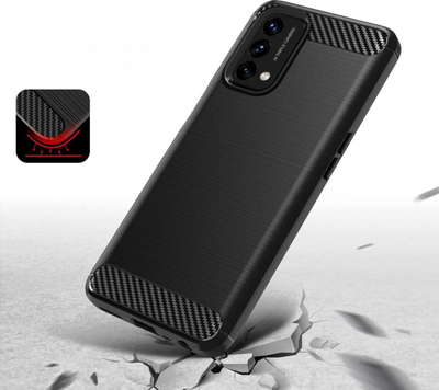 Mbulesë telefoni Hurtel Carbon Case OnePlus Nord N200 5G, TPU e butë, karbon, e zezë