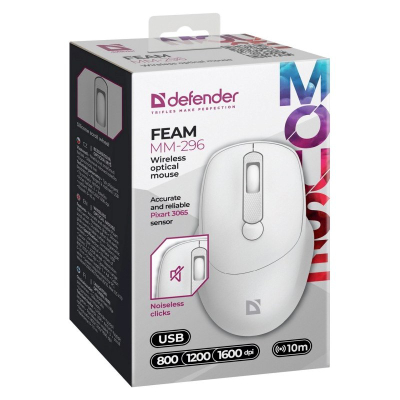 Maus Defender 52297, optik, me kabllo, i zi