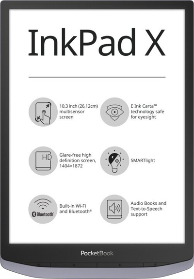 Lexues PocketBook InkPad X, i hirtë