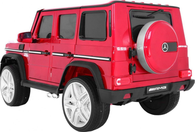 Makine elektrike për kalamaj Mercedes AMG G65, 12V, me telekomandë, e kuqe metalike