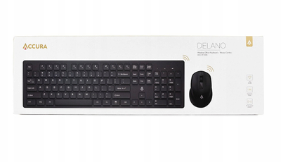 Сет тастатура и глушец Accura Delano ACC-K1306, безжичен, USB, црн