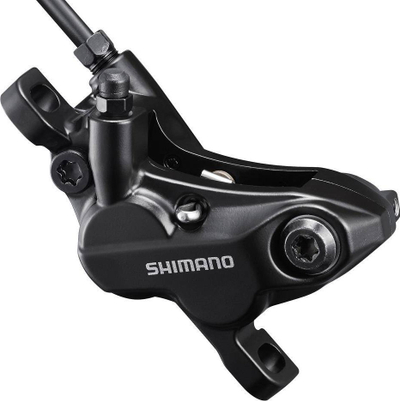 Frena biciklete Shimano MT520, hidraulike, 4 pistona, e zezë