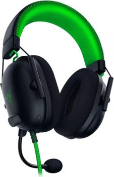 Kufje lojnash Razer BlackShark V2, me kabllo, me kartë zëri USB, të zeza