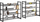 Raft këpucësh Songmics 8-Tier, metal, 163.5x92.5x30.7 cm, i zi
