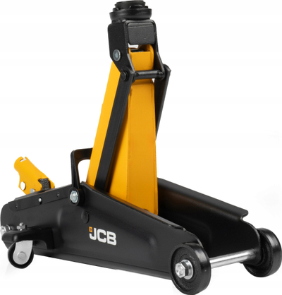 Krik hidraulik për makinë JCB 2T, mban deri 2 ton, me rrota, verdh e zez