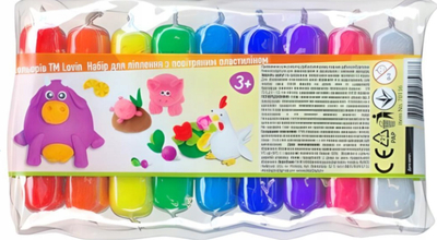 Set plasteline Okto, 9 ngjyra, i lehtë
