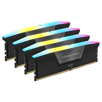 Меморија RAM Corsair Vengeance RGB, 64GB DDR5, 6400MHz, црна