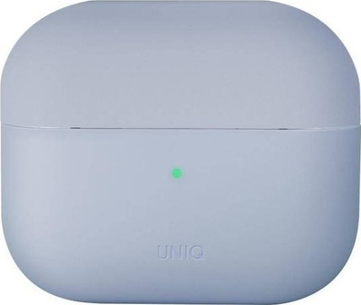 Заштитна футрола UNIQ Lino за AirPods Pro, силикон, со безжично полнење, светло сина