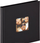 Album fotografik Walther Design Fun, 18 × 18 cm, 30 fletë të zeza, i zi