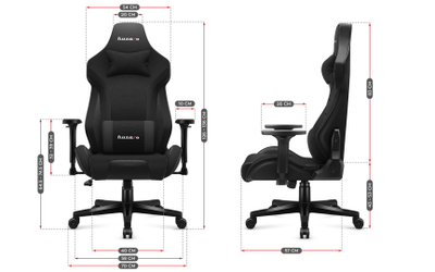 Karrige gaming Huzaro Force 7.6, ergonomike, deri 150kg, e zezë