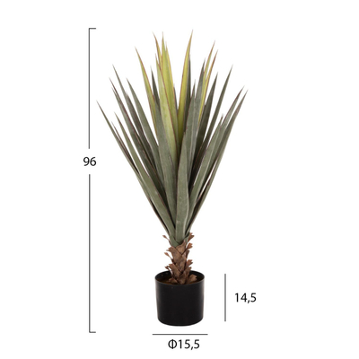 Bimë dekorative sintetike sisal agave Φ15.5×14.5–96 cm (HM7986)