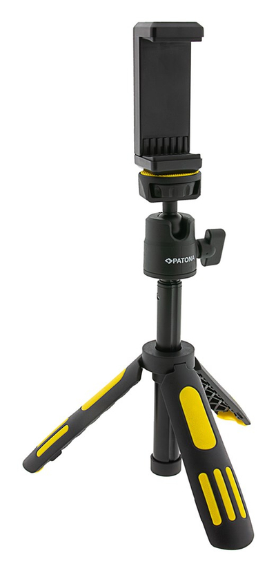 Tripod Patona Extendable, me kapëse për smartphone, i zi