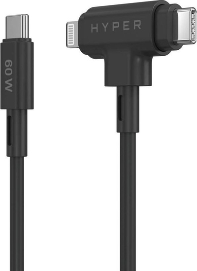 Kabllo Hybrid USB C Targus, 60W, silikoni, gri