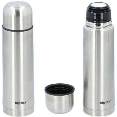 Termos Alpina Tourist, 480 ml, çelik inoksi, ngjyrë argjendi