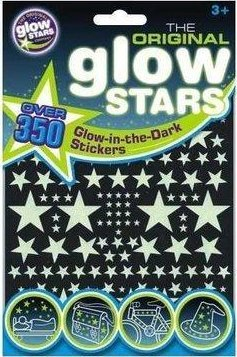 Ngjitëse fosforeshente Brainstorm Limited The Original Glowstars, 350 copë, për mur dhe tavan, shumëngjyrëshe