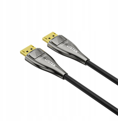 Kabllo optik DisplayPort Unitek 2.1, 8K, 10m, i zi