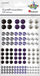 Perla edhe gurka xixëllitëse ngjitëse Titanum Self-Adhesive Crystals Pearls Mix, set me 120 copë, ngjyra përzi