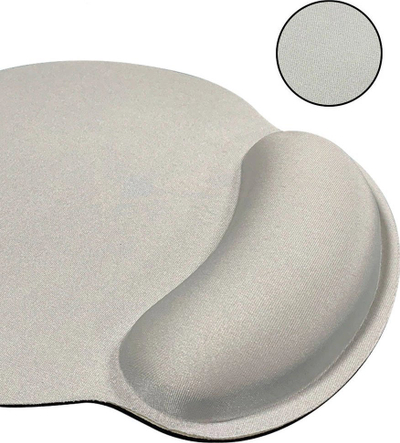Mousepad Strado Home, ergonomik, me xhel dhe mbajtëse për kyçin e dorës, i zi