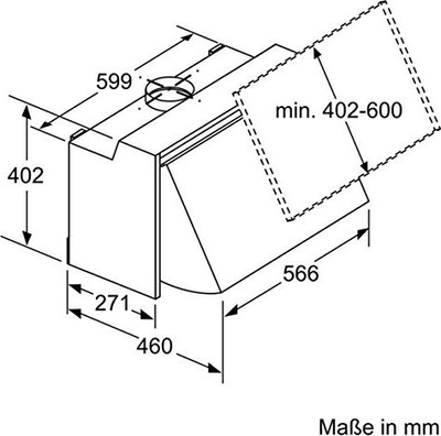 Kapak aspirimi Bosch DEM63AC00, 60cm, 360 m³/h, inox