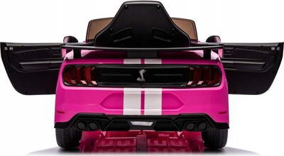 Makina elektrike për kalamaj Ford Mustang GT500 Shelby, 12V, me telekomandë për prind, rozë