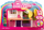 Set lodrash Barbie Mini BarbieLand Dreamhouse, kukull 4 cm, ashensor dhe pishinë, rozë