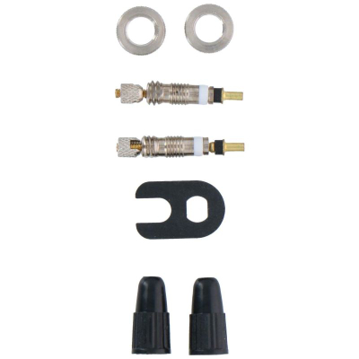 Set valvula biçiklete Bicycle Gear Sclaverand, 7 pjesë, alumini, i zi