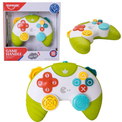 Играчка гејмпед Huanger Game Handle, со светла и звуци, 18m+, повеќебојна