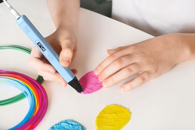 Stilolaps 3D MyFirst 3D Pen Artist, ekran OLED, sete filamentesh 6x3m, i kaltër
