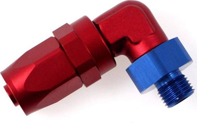 Lidhës rrotullues 90° TurboWorks AN10, 7/8-14", alumin, i zi