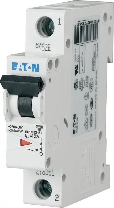 Shkëputës automatik Eaton FAZ B13 1P, 13A, 6kA, i bardhë
