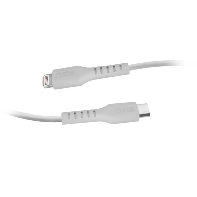 Kabllo Lightning SBS TECABLELIGTC2W, USB-C, 2 m, e bardhë