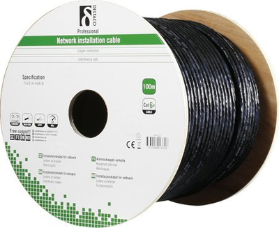 Kabllo Deltaco Lauko Kabelis DELTACO S / FTP Cat6a 100m, CAT6a / TP-52