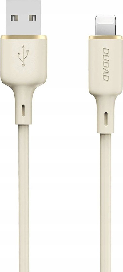 Kabllo karikimi Dudao L7SL USB A në Lightning, 5A, 1m, bezhë