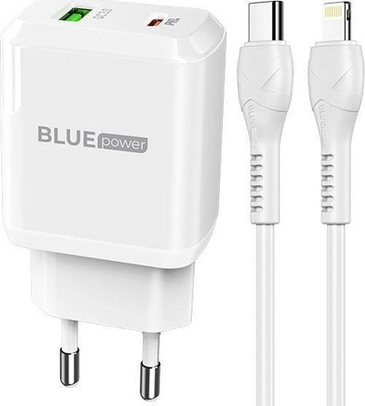 Karikues muri BLUEpower BLN5, 20W PD QC3.0, USB A USB C, i bardhë
