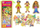 Set magnetesh druri Woodyland Wooden Characters, 20 copë, shumëngjyrësh