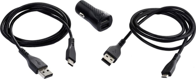 Karikues veture Energizer Hardcase, 2x USB 2.4A, kabllo USB C dhe microUSB, i zi