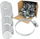 Set kapësa tupi Geko W1, 9mm, 40-60mm, 25 copë, metalik