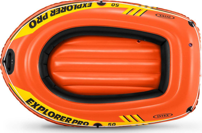 Varkë e frymë Intex Explorer Pro 50, për kalamaj, vinyl i fortë, portokalli