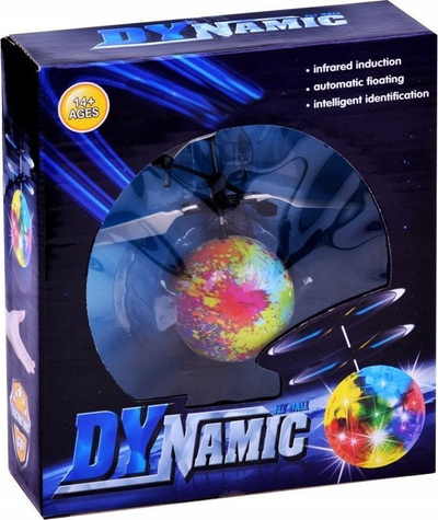 Lodër fluturuese Copter ZA2530, top me drita, kontroll me dorë, shumëngjyrëshe