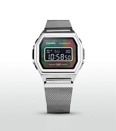 Orë për meshkuj Casio, e argjendtë