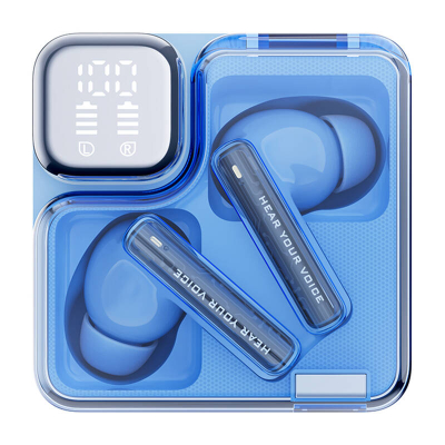 Kufje wireless QCY MeloBuds Neo T31, TWS, 24 orë bateri, blu