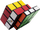 Lodër logjike Rubik's Blocks, 3x3, puzzle me shumë ngjyra