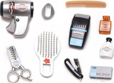 Set lodër floktarie ZA2101, tharëse flokësh, aksesorë parukerie, shumëngjyrësh