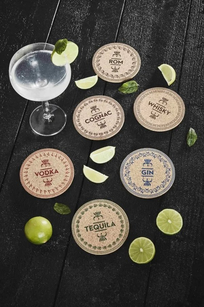 Nënstresë për gota Scandinavian Home Spirits Home, coaster dhe trivet, shumëngjyrëshe