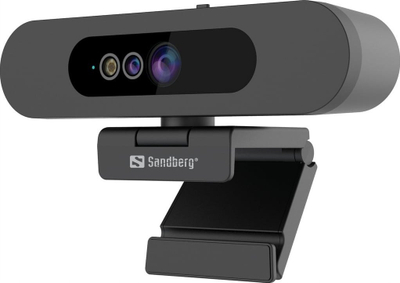 Kamerë web Sandberg Face-ID Webcam 2, Full HD 1080p, mikrofon stereo, e zezë