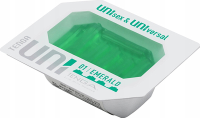 Lodër intime unisex Tenga Uni Emerald, njëpërdorimshe, material i butë, jeshile