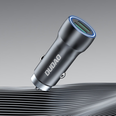Karikues makine Dudao R4 Plus, 2x USB 3A 18W, 120W, gri metalik